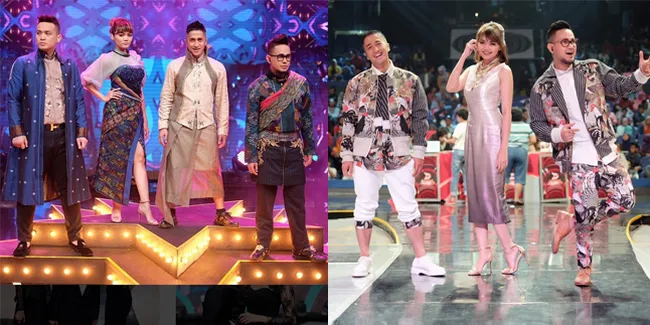 FOTO: Stylishnya Rina Nose di Antara Host Ganteng D'Academy Ini