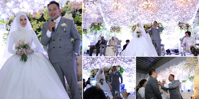 FOTO: Suasana Resepsi Pernikahan Angel Lelga & Vicky Prasetyo