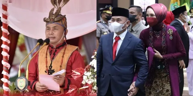 Foto Sugianto Sabran Mantan Suami Ussy Sulistiawaty Sebagai Gubernur Kalimantan Tengah, Sering Didampingi Istri Cantiknya