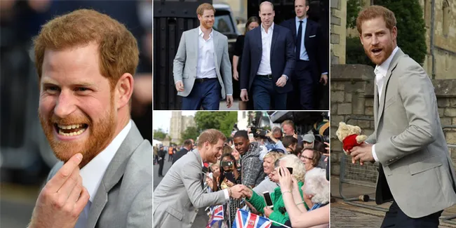 FOTO: Surprise! Pangeran Harry Sapa Warga Inggris Sebelum Menikah