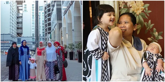FOTO: Suwarsih, Babysitter Arsy Ikut Umrah Keluarga Anang Ashanty