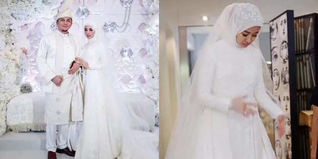 FOTO Tanpa Make-up, Momen Laudya Cynthia Bella Fitting Baju Nikah