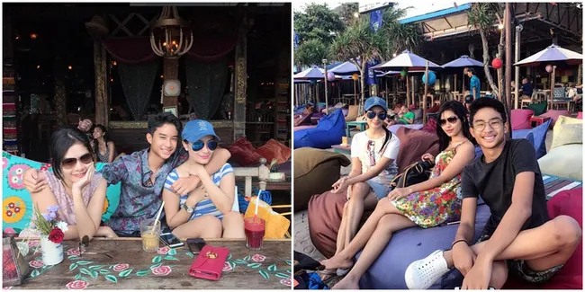 FOTO: Tanpa Suami, Iis Dahlia dan Anak Nikmati Liburan di Bali