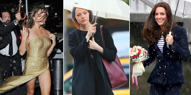 FOTO: Terjang Hujan, Artis-Artis Ini Tetap Cantik & Fashionable