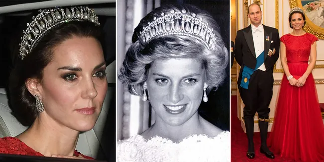 FOTO: Tiara Mewah Kate Middleton Ini Ternyata Milik Putri Diana