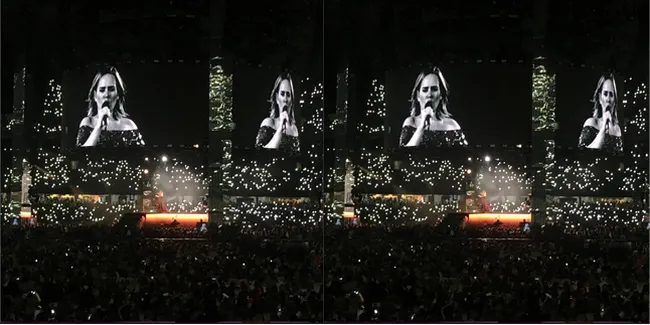 FOTO: Tulus & Raisa Nonton Konser Adele Bersamaan di Melbourne