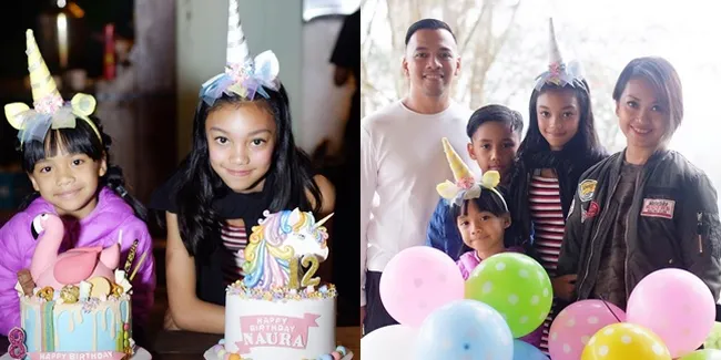 FOTO: Ulang Tahun Naura - Neona, Bareng Fans dan Ada 'Unicorn'