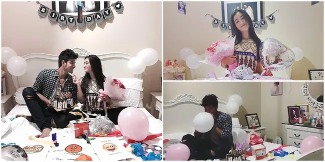 FOTO: Ultah, Ranty Maria Dapat Kejutan Romantis Dari Ammar Zoni