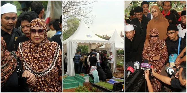 Foto Umi Tatu Kunjungi Makam Ustaz Jeffry Al Buchori