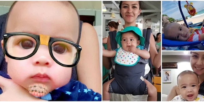 FOTO: Usia 5 Bulan, Putra Revalina S Temat Ganteng Menggemaskan