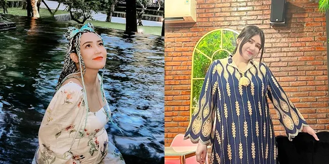 Foto Via Vallen yang Semakin Cantik dan Bahagia Saat Hamil, Baby Bump Juga Makin Terlihat