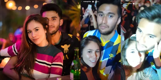 Foto Wulan Guritno Bersandar Manja di Dada Sabda Ahessa Saat Nonton Konser, Lengket Tak Terpisahkan