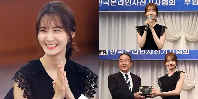 FOTO: Yoona SNSD Terima Penghargaan Selebriti Paling Fotogenic