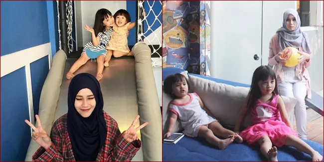 Foto Zaskia Mecca Bareng Dua Putri Cantiknya, Akrab dan Gokil!