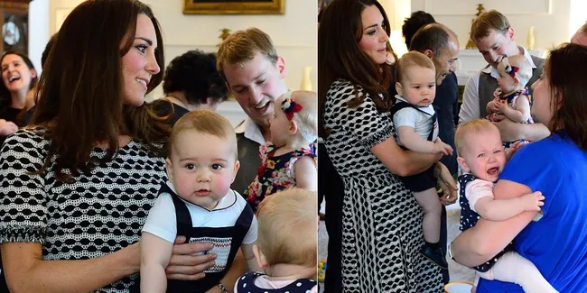 Gadis Kecil Ini Menangis Gara-Gara Disentuh Putra Kate Middleton
