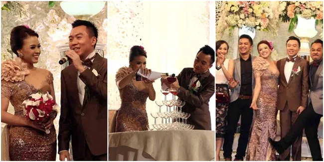 Galeri Foto Megahnya Resepsi Pernikahan Winda Viska