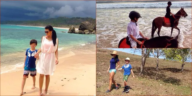 Gandeng Cowok Ganteng, Farah Quinn Berlibur ke 'Surga'