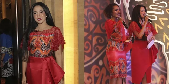 Gaya Cantik Ussy Sulistiawaty Jadi MC di Event Pesona Papua Barat