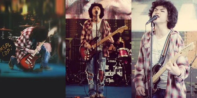 Gaya Dul Tiru Kurt Cobain Saat Manggung Bareng Backdoor