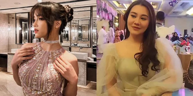 Gaya Fuji dan Aaliyah Massaid yang Sama-Sama Memesona dengan Dress Ala Peri, Cantiknya Beda!