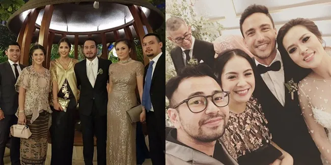 Gaya Glamor Selebriti Indonesia di Pernikahan Raisa & Hamish Daud