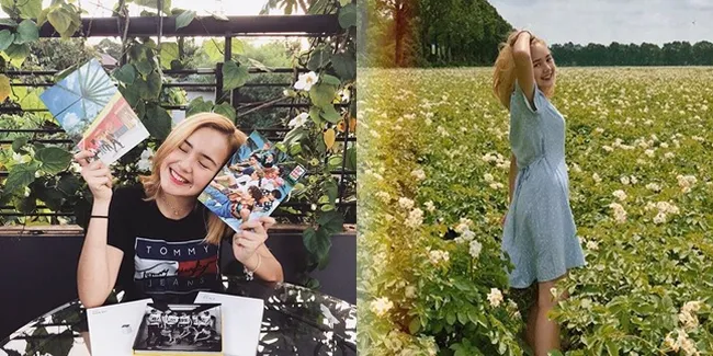 Gaya Kekinian Beby Tsabina Dengan Rambut Semakin Blonde, Cantik!