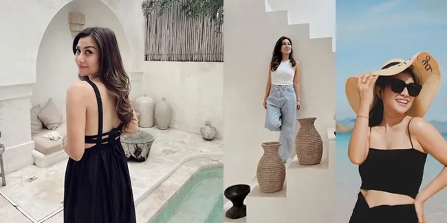 Gaya Nisya Ahmad Adik Raffi Ahmad Liburan, Pamer Punggung Terbuka - Dipuji Kayak Anak SMA