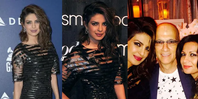 Gaya Priyanka Chopra di Malam Pre-Grammy Awards, Cetar Badai