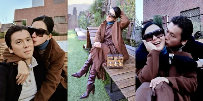 Gaya Syahrini Awali 2021, Rayakan Pergantian Tahun di Jepang - Peluk Cium Mesra Reino Barack