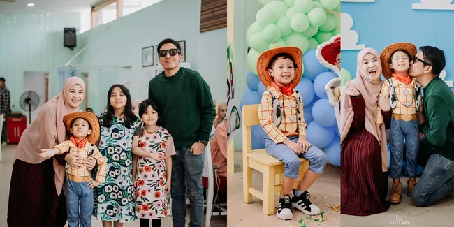 Gege Sunat, 8 Potret Desta dan Natasha Rizky Akur Bak Keluarga Utuh - Pesta Seru Bareng Keluarga