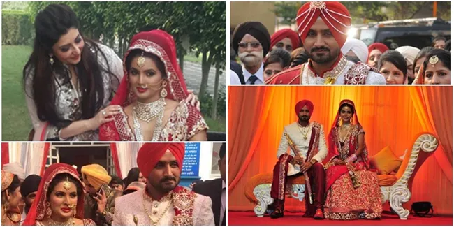 Gelar Resepsi Megah, Geeta Basra - Harbhajan Singh Merah Menawan