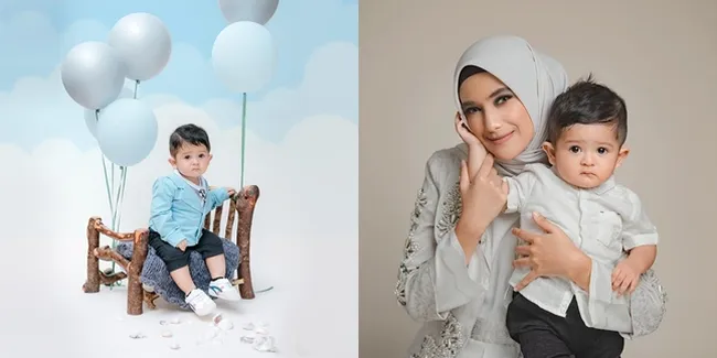 Gemas Pakai Jas, 8 Pemotretan Terbaru Baby Syaki Bareng Nadya Mustika - Netizen Sebut Rizki DA Kalah Ganteng!