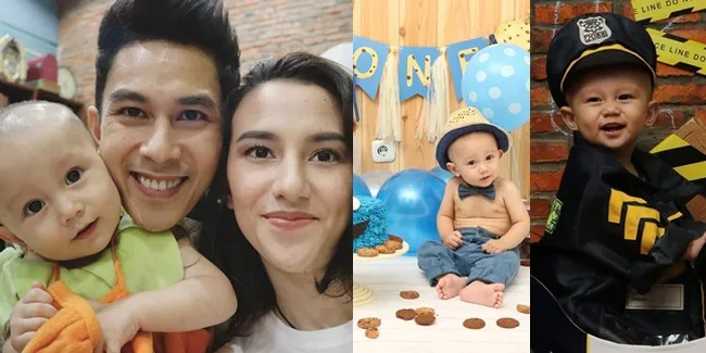 Gemas! Ultah Pertama Anak Dahlia Poland & Fandy Pakai Kostum Lucu