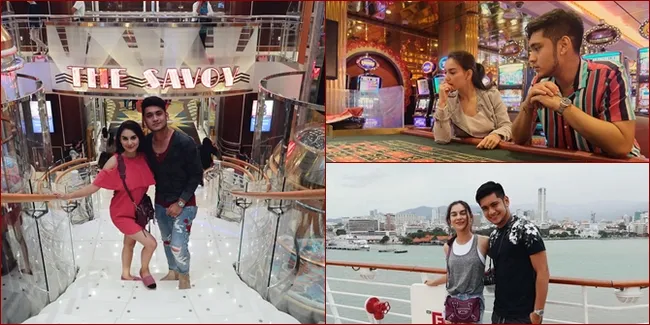 Giorgino Abraham - Irish Bella Pose di Meja Kasino Kapal Pesiar