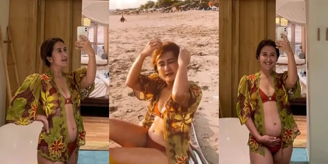 Hamil di Usia 43 Tahun, 8 Potret Widi Mulia Liburan ke Bali - Pakai Bikini Pamer Baby Bump yang Mulai Kentara