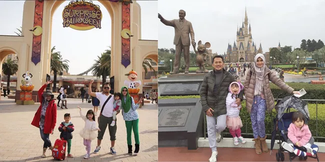 Hamil Muda, Zaskia Mecca & Putri Kecilnya Jalan-Jalan ke Jepang