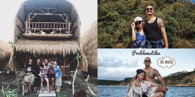 Hangat dan Akrab, Uus - Kartika Ajak Keluarga Liburan ke Lombok