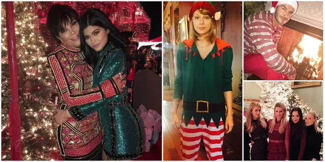Hangat! Foto-Foto Natal Seleb Hollywood, Bertabur Kebahagiaan