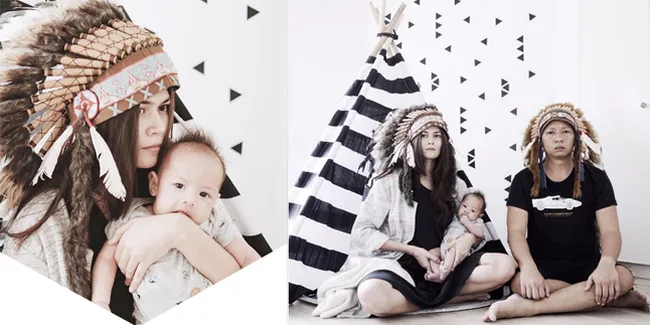 Hangatnya Pemotretan Keluarga Sabai - Ringgo Agus Ala Suku Indian