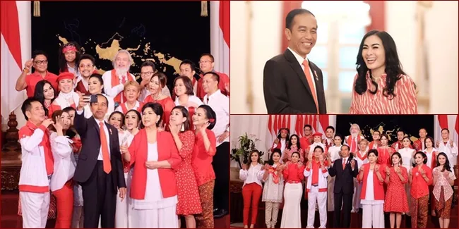 Hari Sumpah Pemuda, Jokowi Group Selfie Bareng Sederet Artis