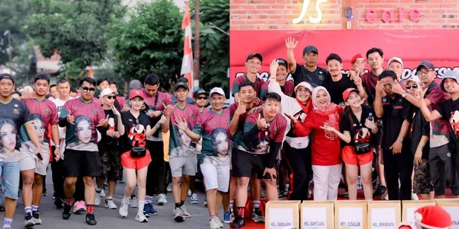 Ikut Gerak Jalan untuk Rayakan Kemerdekaan, Potret Ayu Ting Ting yang Dipuji Bak ABG