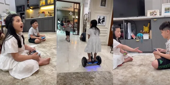 Ikut Sang Bunda Arisan Geng Cendol, 11 Potret Gemasnya Interaksi Rafathar dan Arsy - Dua Sahabat Sama-sama Nggak Mau Kalah Saat Main Bareng