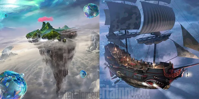 Ini Konsep Art Hutan Neverland & Pulau Tergantung Yang Cool