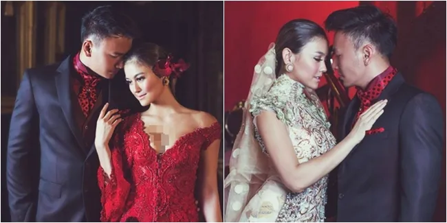 Foto-Foto Prewed? Agnez Mo & Wijin Mesra Berbalut Kebaya Merah!