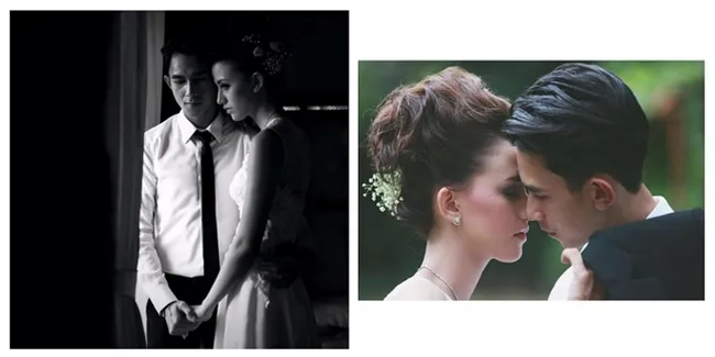 Inilah Foto Romantis Pernikahan Dahlia Poland - Fandy Christian