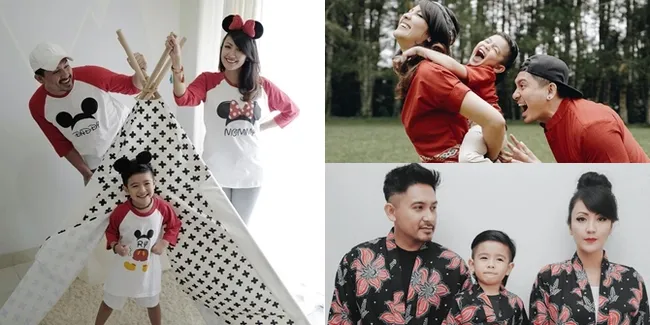 Intip Keharmonisan Keluarga Ryan Delon Lewat Baju Couple, Seru!