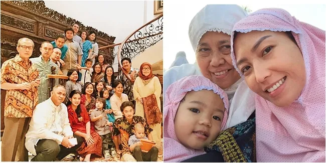 Intip Lebaran Penuh Cinta Ayu Dewi, Bahagia Dengan Keluarga Besar