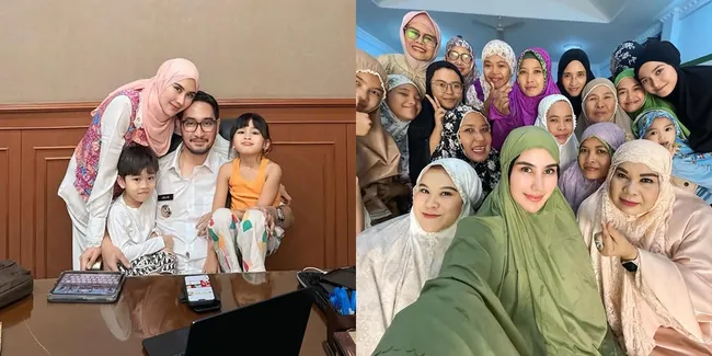 Jadi Istri Bupati Bandung Barat, 8 Potret Syahnaz Sadiqah Tarawih Bareng Masyarakat Padalarang