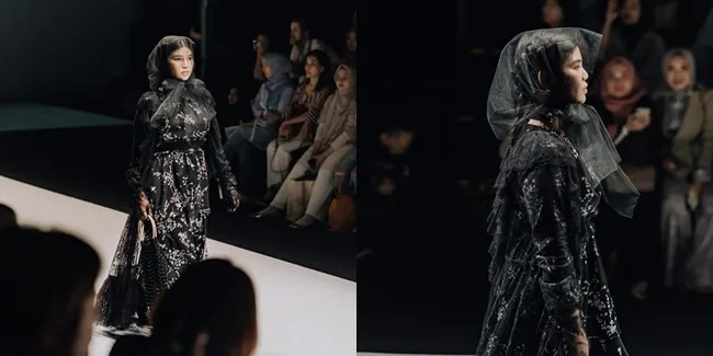 Jadi Model Catwalk, Rosa Meldianti Tampil Beda di Jakarta Fashion Week 2019