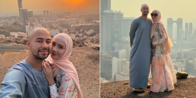 Jalan-Jalan di Makkah Bareng Raffi Ahmad, Nagita Slavina Tampil Cantik Berhijab dengan Long Dress